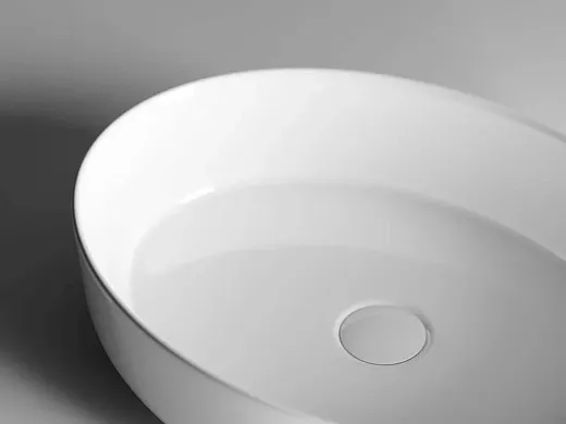 Умывальник Ceramicanova CN5002 55х40х14см накладной овальный без перелива, CN5002