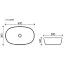 Умывальник Ceramicanova Element CN5039 60см накладной сантехфарфор белый, CN5039
