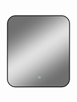 Зеркало Континент Torry 600x700 черная краска, открытая подсветка, антизапотевание ЗЛП2280