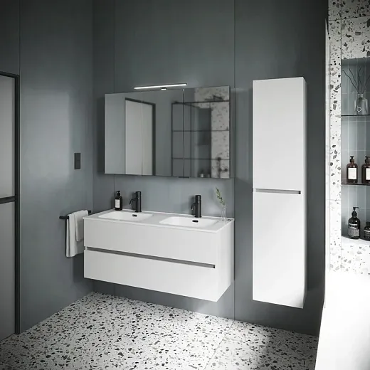 Тумба под раковину Sancos Urban 120, подвесная, белый глянец, UR120-2W