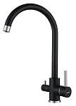 Смеситель для кухни GRANFEST QUARZ Z-5420 черный, 4610015007183