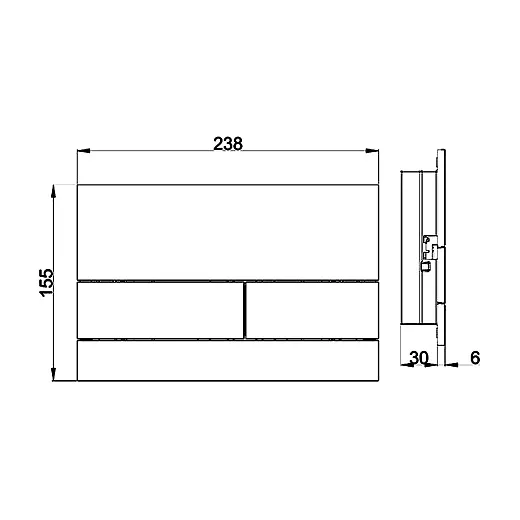 Кнопка смыва AQUAme AQM4117BG золото шлифованное