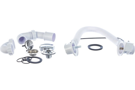 Сифон для ванны McAlpine MRB2W-PB белый