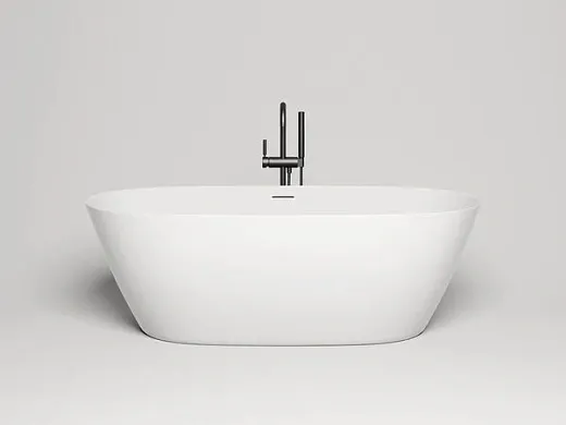 Ванна Salini Sofia 102521MF, 165 х 75 см, из искусственного камня S-Stone, цвет белый матовый, покраска по RAL полностью