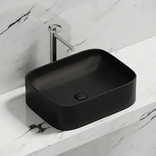 Умывальник Ceramicanova Element CN6052MB 50см сантехфарфор черный матовый, CN6052MB