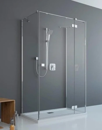 Душевая дверь Radaway Essenza New KDJ+S 100R, 100 х 200 см, стекло прозрачное, профиль хром, правая, 385022-01-01R