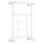 Полотенцесушитель водяной Сунержа Ренессанс 1452 12-0282-6640, 660x400, с полкой, цвет белый