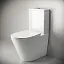 Напольный безободковый унитаз Ceramicanova HighLight Rimless, крышка микролифт CN1802, сантехфарфор