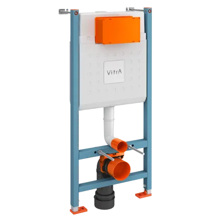 Инсталляция для унитаза VitrA V-Fix Core с кнопкой глянцевой хром, 800-1873