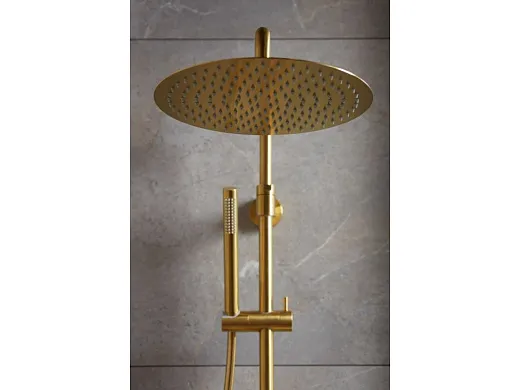 Душевая система Armatura Moza Gold 5736-920-31 с термостатом золото