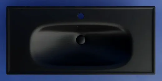 Умывальник Ceramicanova Sabo CN13003MB 100см сантехфарфор черный матовый, CN13003MB
