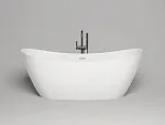 Ванна Salini Noemi 101811SMF, 185 х 81 см, из искусственного камня S-Stone, цвет белый матовый, покраска по RAL полностью