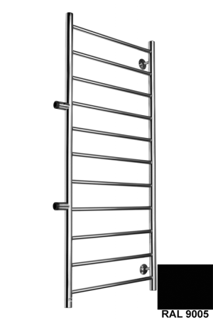 Полотенцесушитель Ростела Виктория боковое подключение 1" 50x120 11 перекладин черный