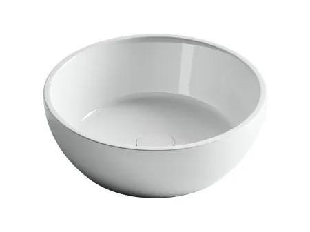 Раковина Ceramicanova Element CN6021, 41 x 41 x 14.5 см, накладная, круглая, без перелива, сантехфарфор