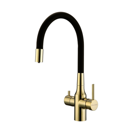 Смеситель PAULMARK SALIX Sa213419-G, (золото/черный) Смеситель PAULMARK SALIX Sa213419-G, (золото/черный)