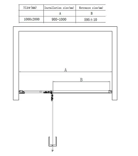 Душевая дверь AQUAme AQM7408-10