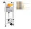 885052+888561 Комплект инсталляции OLI 120 механическая + клавиша Slim металлическая, белое золото