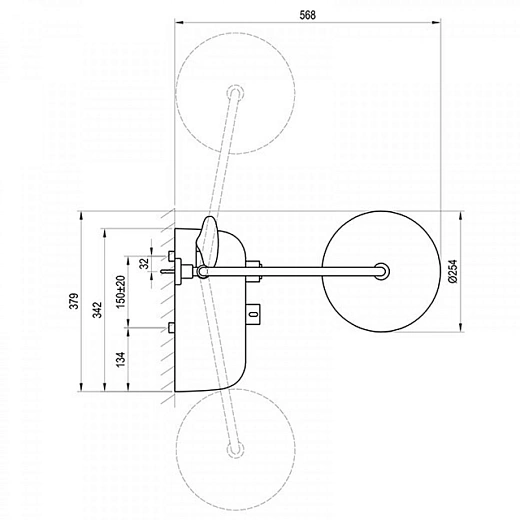 Душевая система Ravak Termo с функцией Stop и полкой TE 094.01 (X070161)