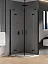 Душевой уголок New Trendy NEW MERANA BLACK 100x100x195