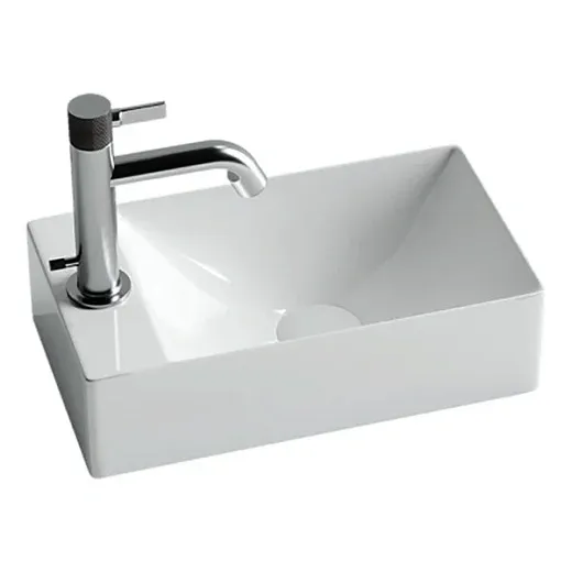 Умывальник Ceramicanova CN5008 37.5х21.5х10см подвесной прямоугольный без перелива, CN5008