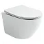 Подвесной унитаз Ceramicanova Uno CN11001, безободковый, сиденье c микролифтом, цвет белый, сантехфарфор