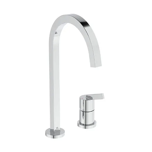 Смеситель для кухонной мойки Ideal Standard GUSTO BD423AA с высоким трубчатым квадратным изливом