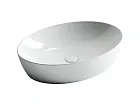 Раковина Ceramicanova Element CN5018 61 x 41 x 15 см, накладная, овальная, без перелива, сантехфарфор
