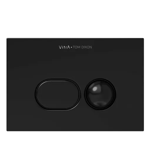 Кнопка смыва для инсталляции VitrA Liquid двойной смыв, глянцевая черная, 740-2101