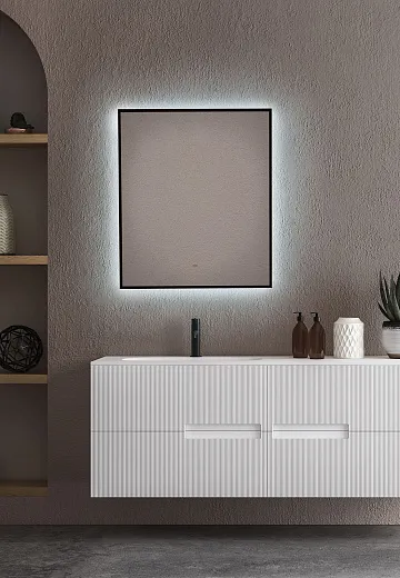 Зеркало Raval Альтера Black 60х70 бесконтакт, AltBl.02.600x700/W/RL