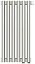 Радиатор стальной трубчатый Сунержа Эстет-00 EU50, ширина 30 см, высота 50 см, 6 секций, нижнее подключение левое EU50/правое EU50, хром, 00-0322-5006