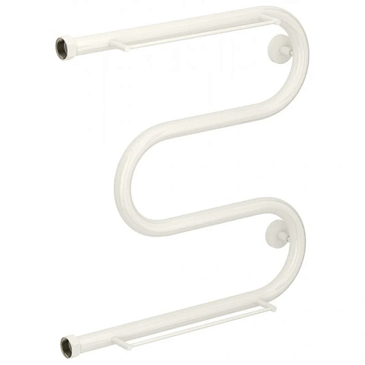 Полотенцесушитель водяной Сунержа М-образный+ 12-4008-5050, 500x500, с 2 полками, цвет белый