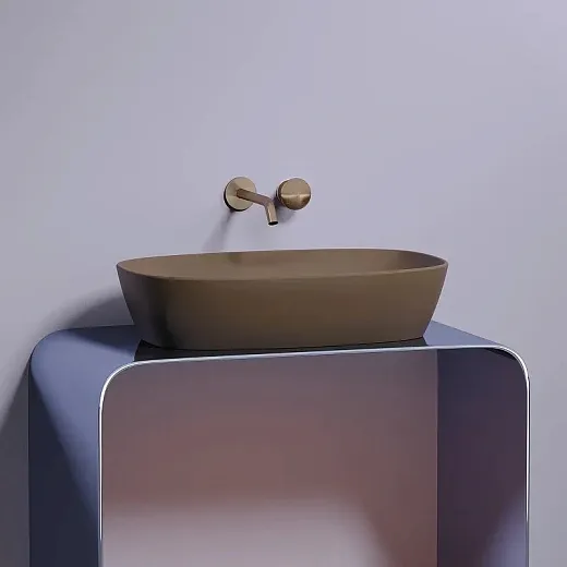 Раковина Ceramicanova Element CN6049MDB, 60 см, сантехфарфор, цвет темно-коричневый матовый