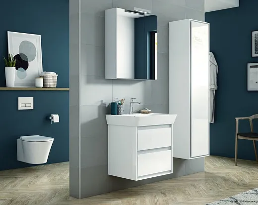 Подвесной безободковый унитаз Ideal Standard Connect Air Rimless белый, сиденье микролифт, K819501