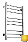 Полотенцесушитель Ростела Свирель KV (квадрат) нижнее подключение 1/2" 50x80 9 перекладин золото Полотенцесушитель Ростела Свирель KV (квадрат) нижнее подключение 1/2" 50x80 9 перекладин золото