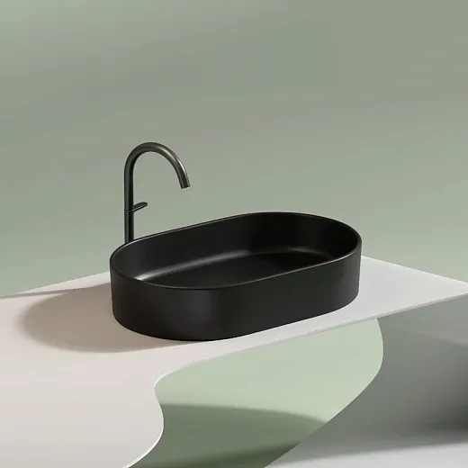 Умывальник Ceramicanova Element CN6048MB 60см сантехфарфор черный матовый, CN6048MB