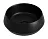 Раковина Ceramicanova Maya CN12004MB, 40 см, сантехфарфор, накладная, черный матовый