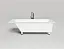 Ванна Salini Cascata 104213MF, 180 х 80 см, из искусственного камня S-Sense, цвет белый матовый, покраска по RAL полностью