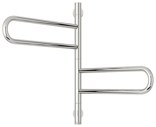 Полотенцесушитель электрический Сунержа Парео 4.0, 600x550, 2 поворотные секции, хром, 00-0823-0567