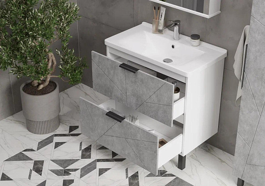 Тумба напольная Volna Twing 60.2Y под умывальник Миранда бетон