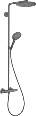 Душевая система Hansgrohe Raindance S 240 PowderRain 1jet Showerpipe 27633340, черный хром