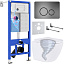 Комплект инсталляции с унитазом 6 в 1 Roxen StounFix Dual Fresh 968390 (состоит из: 710200, Steel 420260G, 530205-01)