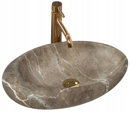 Умывальник Rea Roxy B Stone  Nature 48,7x30,8 бежевый