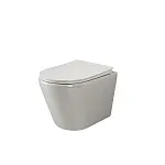 Подвесной унитаз Ceramicanova HighLight Rimless CN1804 с ультра-тонким сиденьем SoftClose, безободковый, сантехфарфор