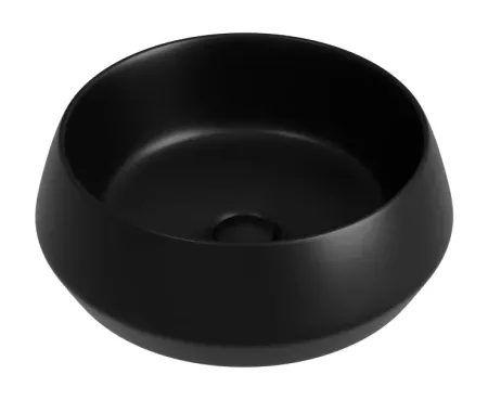 Раковина Ceramicanova Maya CN12004MB, 40 см, сантехфарфор, накладная, черный матовый