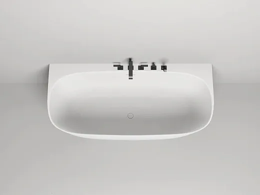 Ванна Salini Sofia Wall 102523MF, 180 х 85 см, из искусственного камня S-Stone, цвет белый матовый, покраска по RAL полностью