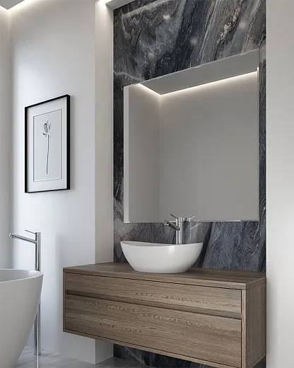 Умывальник Holbi Europe 55х34см из Solid Surface, 1.02.005.11.1.3.1