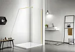 Душевое ограждение Adema Walk-in Реген Золото-90 прозрачное стекло