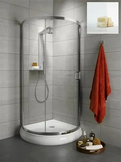Душевой уголок Radaway Premium Plus B 30473-01-02N, 90 х 90 см, стекло сатин, профиль хром