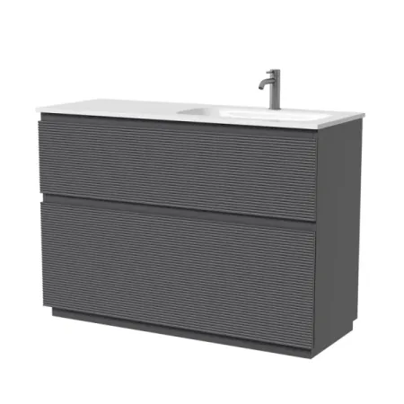 Тумба под раковину Sancos Folk Floor FL120FLGS/FL120FRGS, 120 см, напольная, чаша левая/правая, grey soft