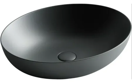 Умывальник Ceramicanova Element 52х39.5х13см накладной темный антрацит матовый, Element 52